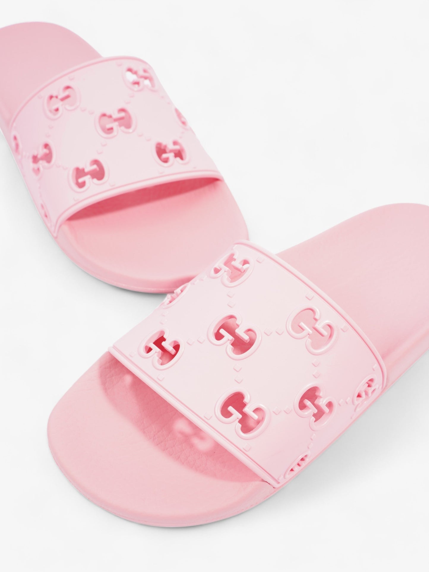 Gucci GG Slides Pink Rubber EU 38 UK 5