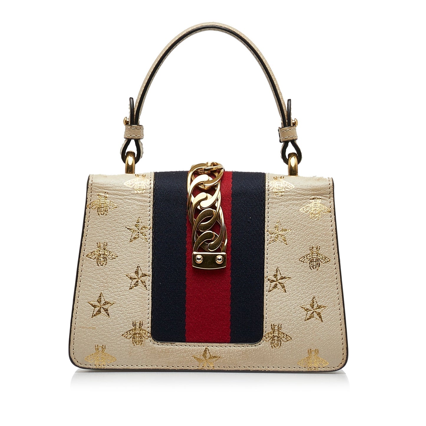 GUCCI Mini Sylvie Bee Star Top Handle Bag