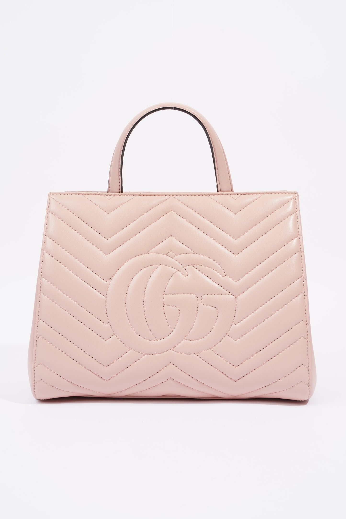 Gucci Marmont Handbag Pink Matelasse Leather