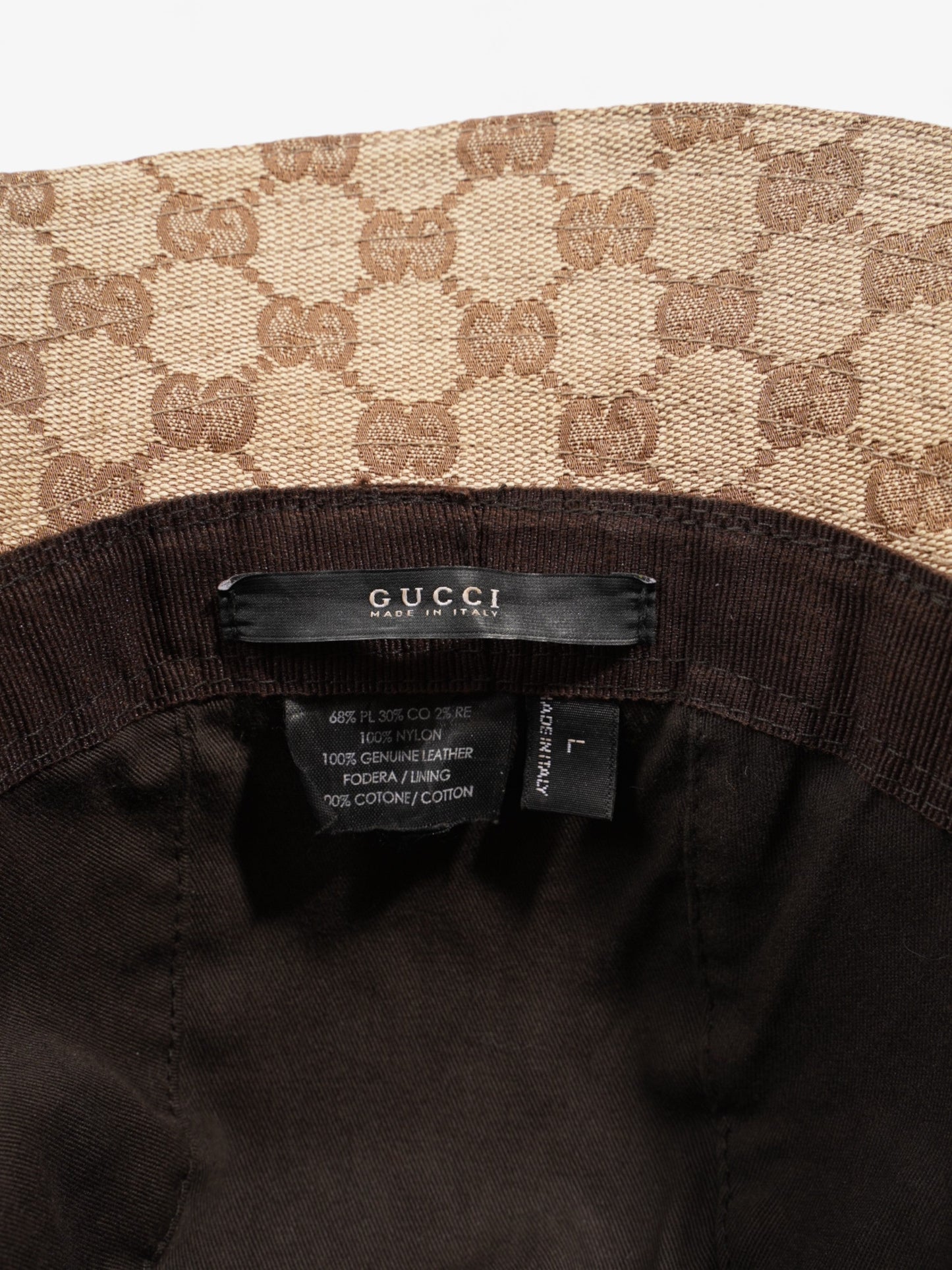 Gucci Original GG Fedora GG Supreme / Red / Green Nylon Large