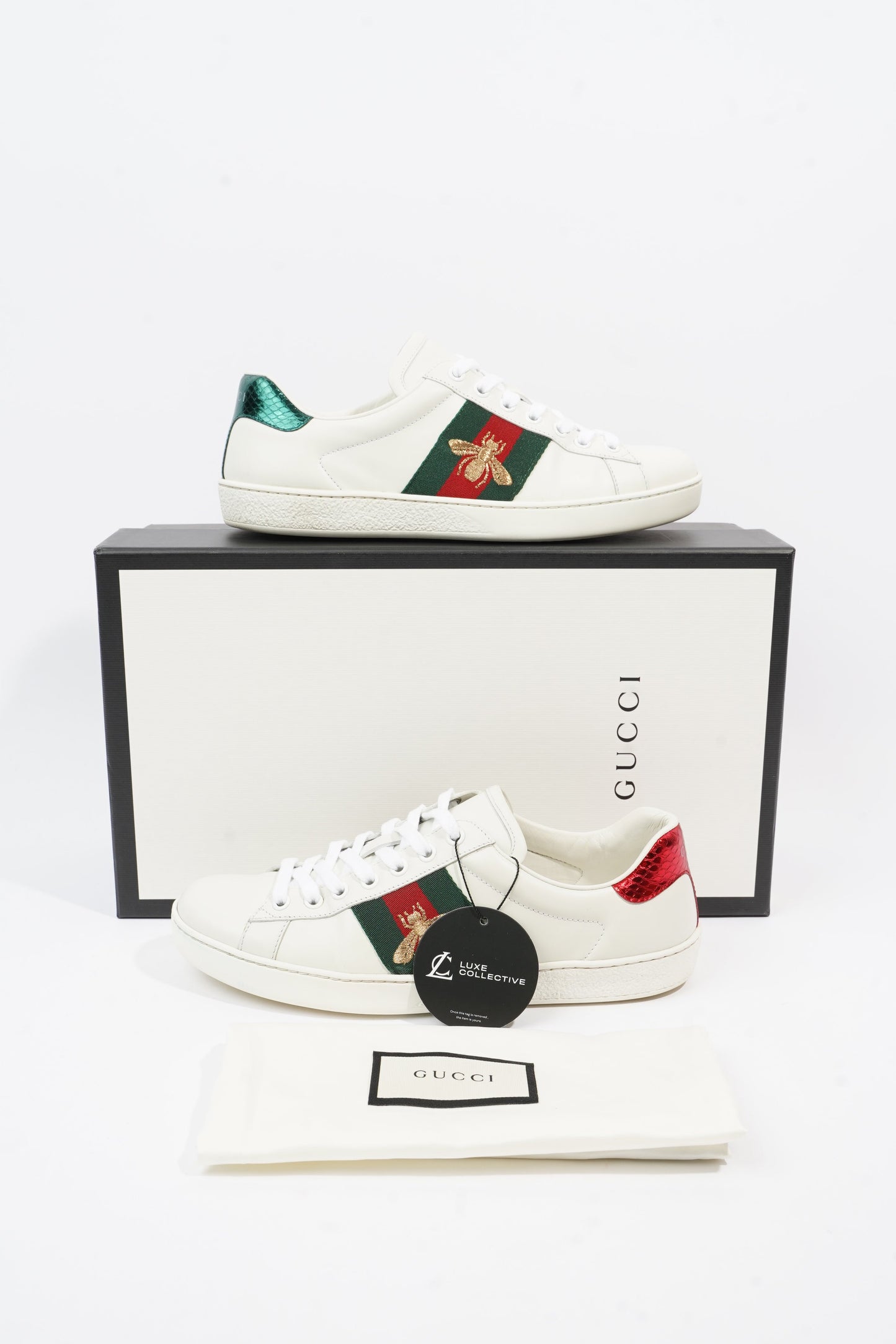 Gucci Ace White / Green / Red Leather EU 39 UK 5