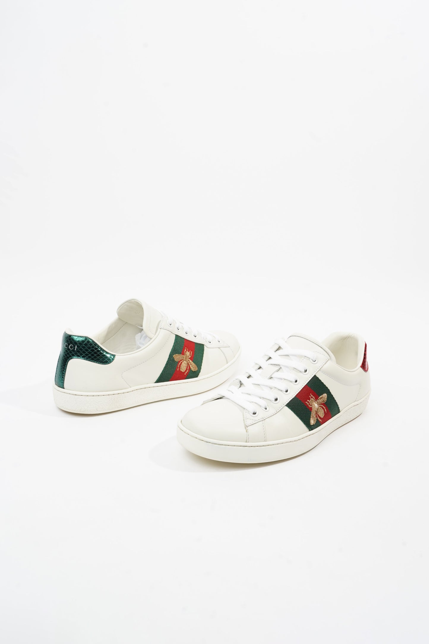 Gucci Ace White / Green / Red Leather EU 39 UK 5