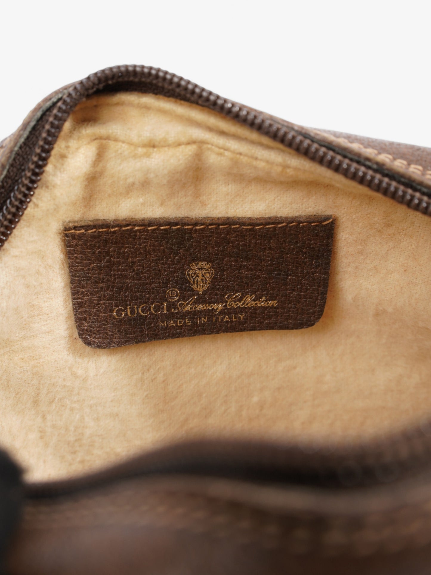 Gucci Web Sherry Line Beige And Ebony GG Supreme / Brown Coated Canvas