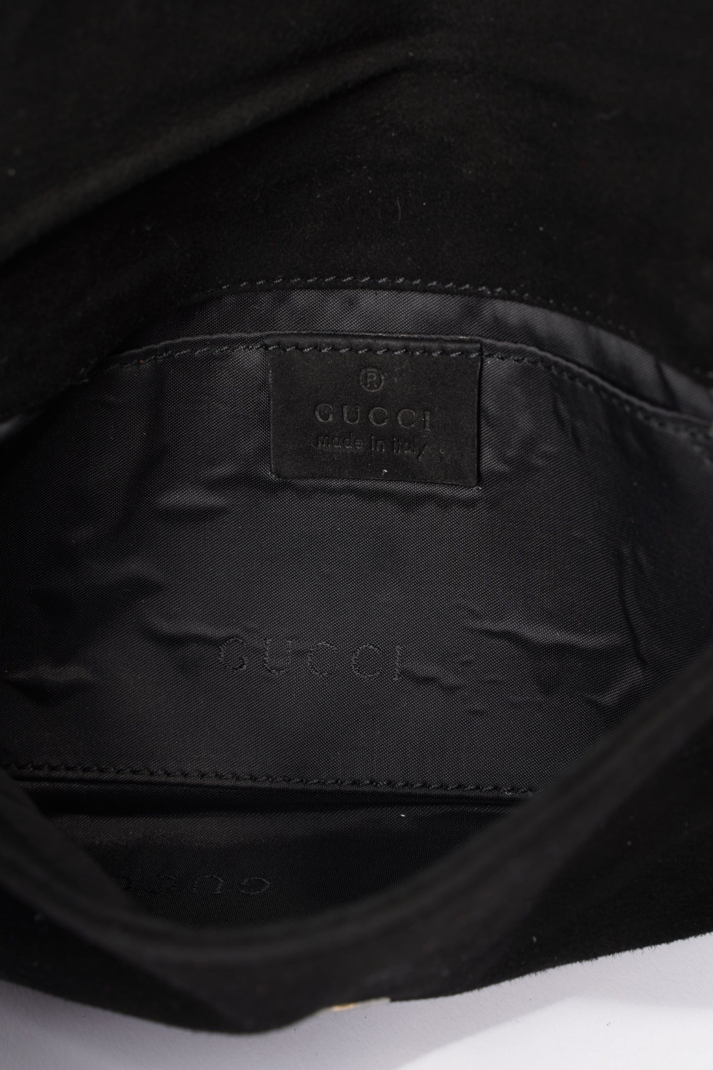 Gucci Flap Chain Black Velvet