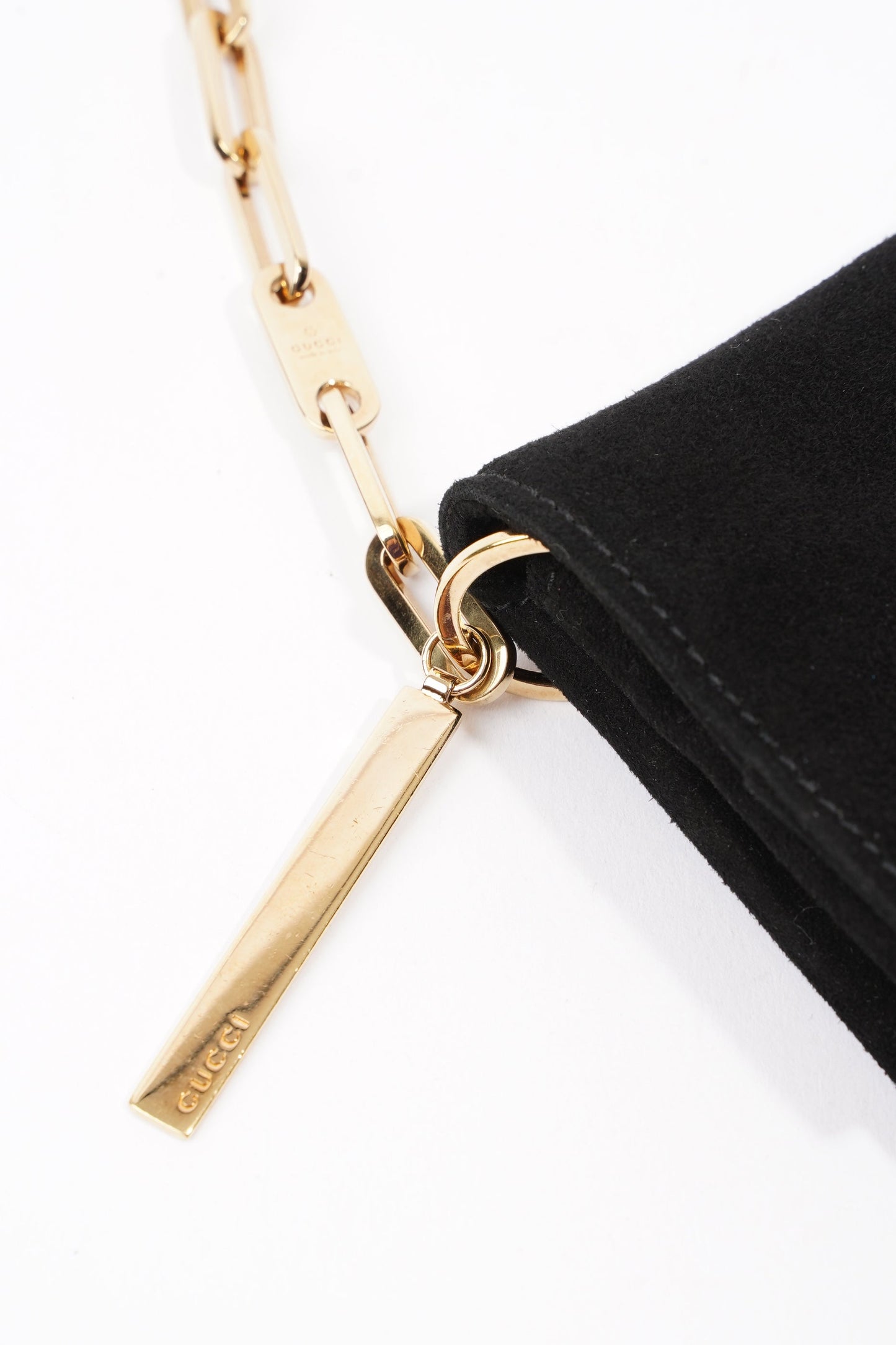 Gucci Flap Chain Black Velvet