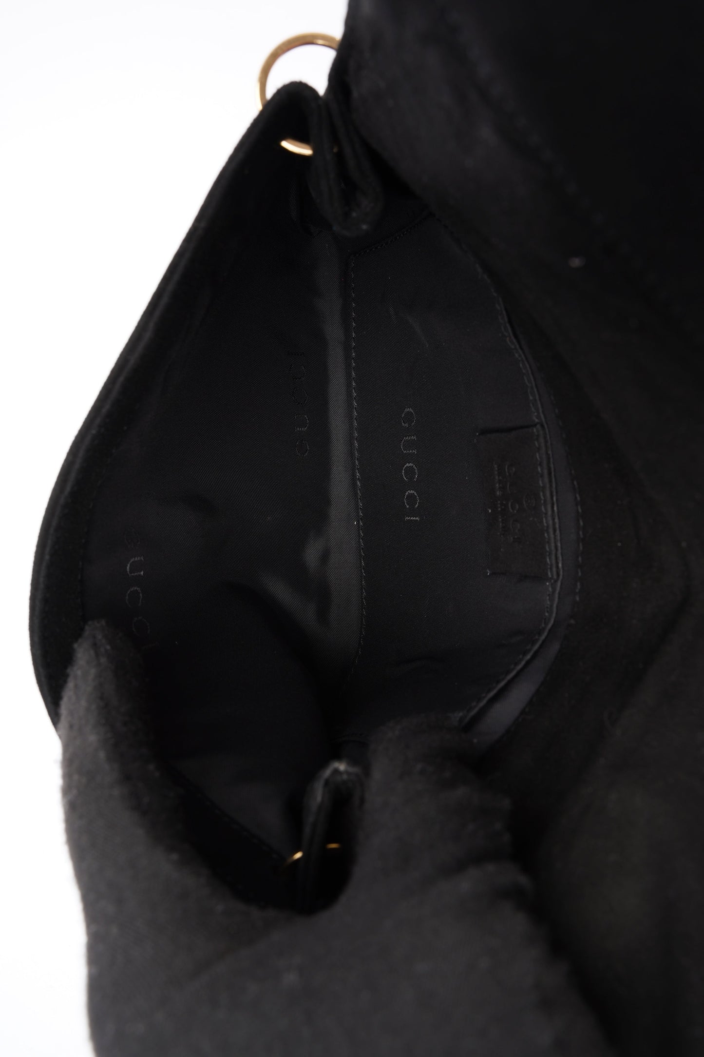 Gucci Flap Chain Black Velvet