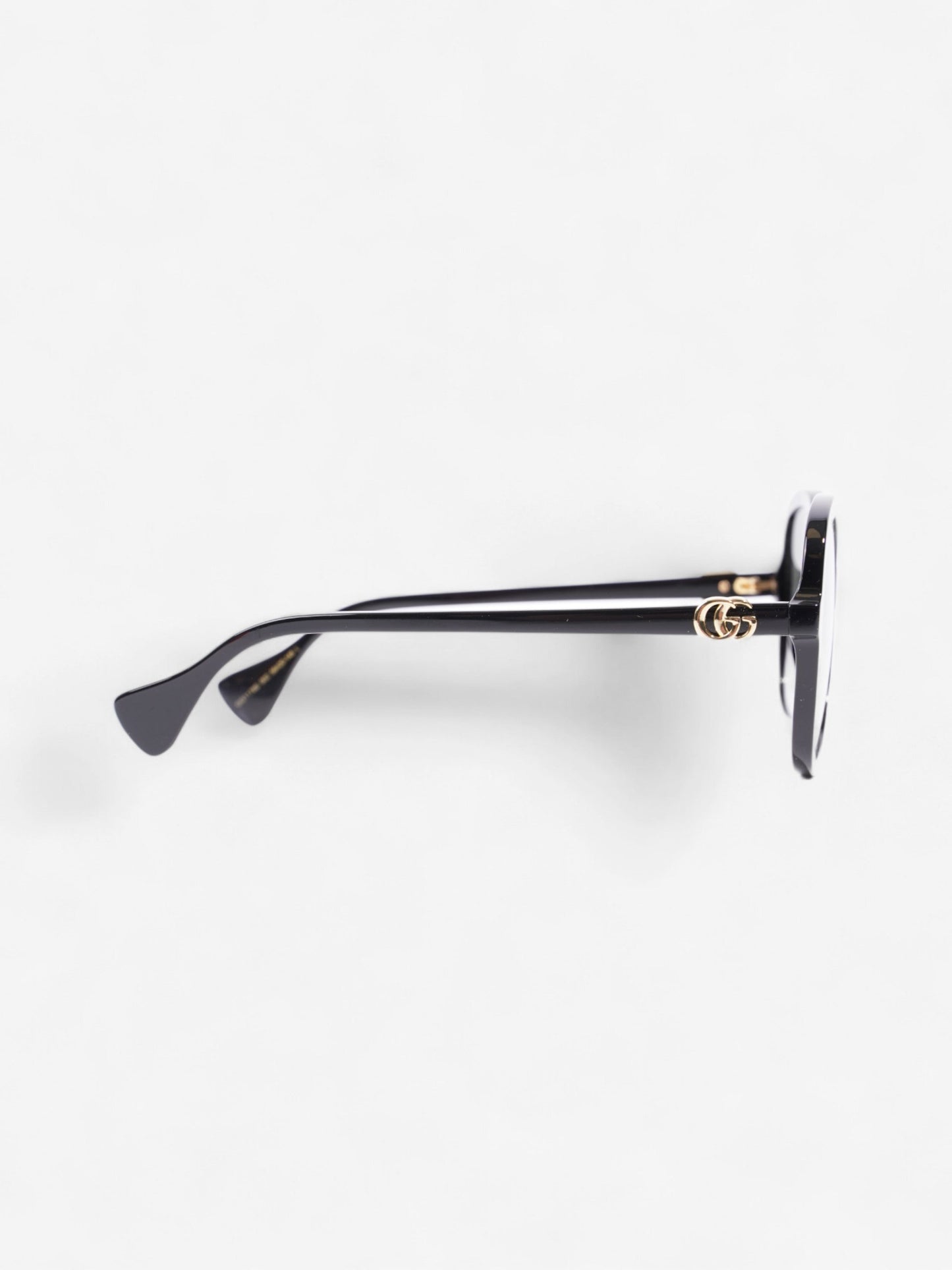 Gucci Round Sunglasses Black Acetate 145mm