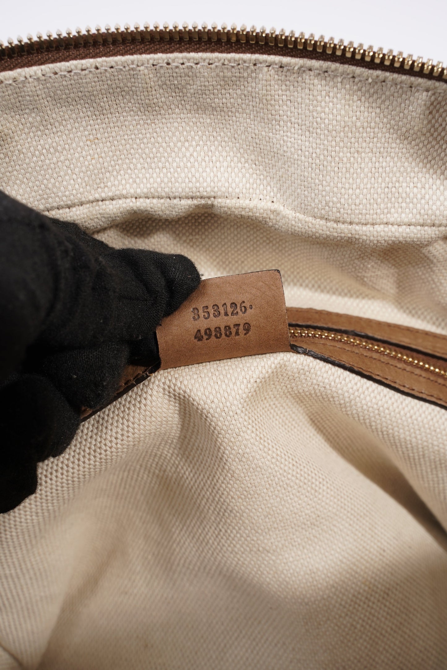 Gucci Soho Nubuck Chain Shoulder Bag Brown Suede