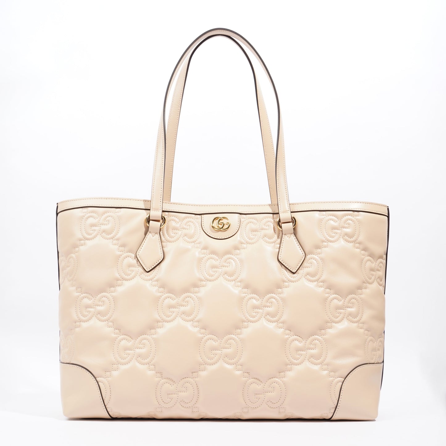 Gucci GG Medium Tote Nude Matelasse Leather