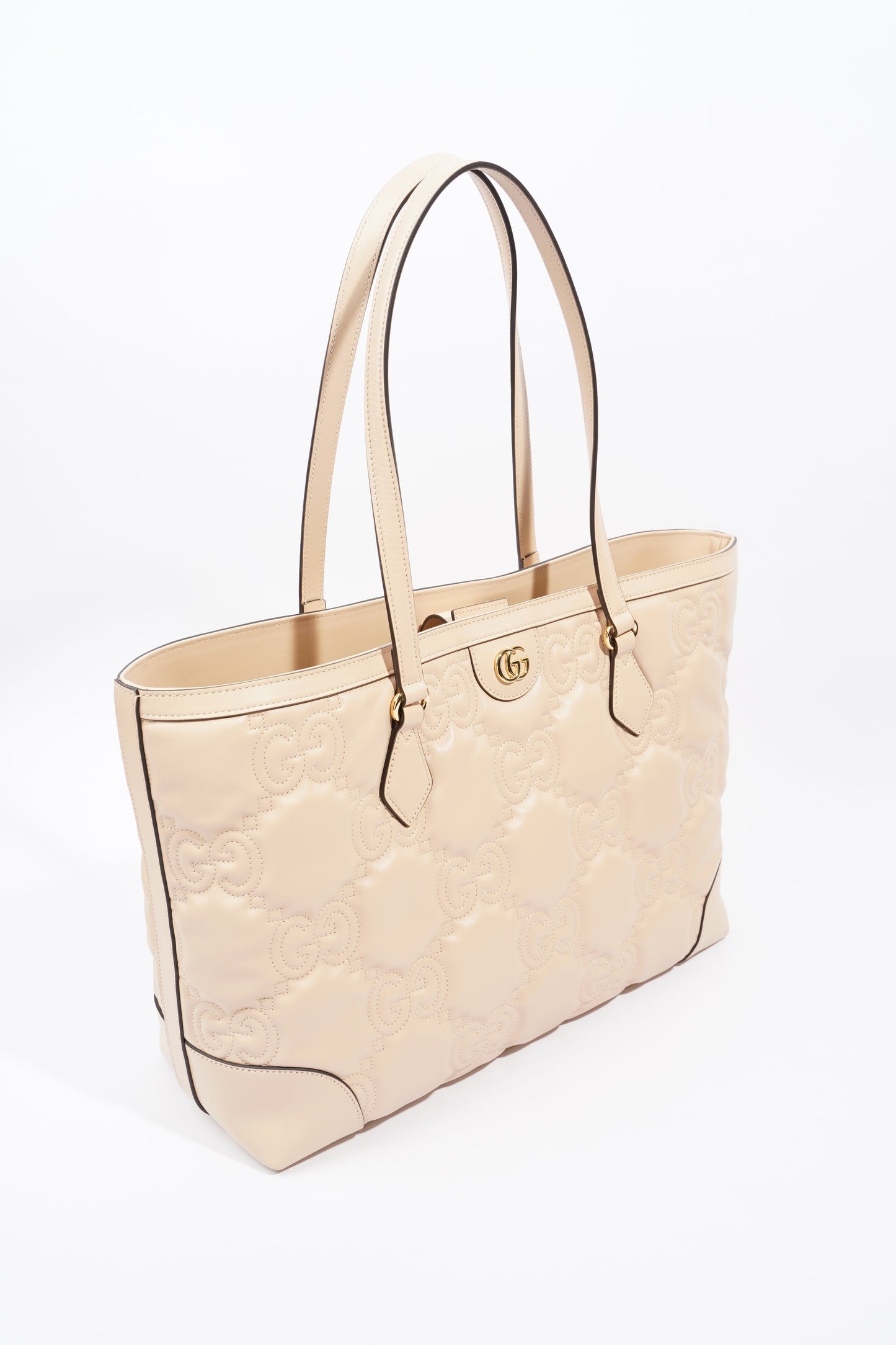 Gucci GG Medium Tote Nude Matelasse Leather