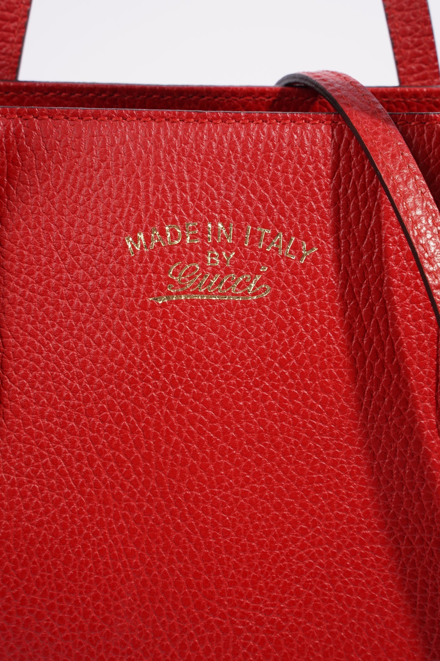 Gucci Dollar Red Leather