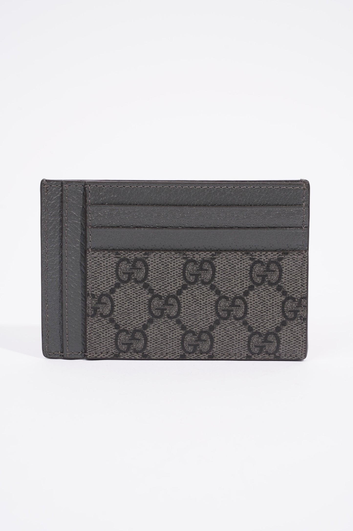 Gucci Ophidia GG Card Holder Grey / GG Supreme Coated Canvas