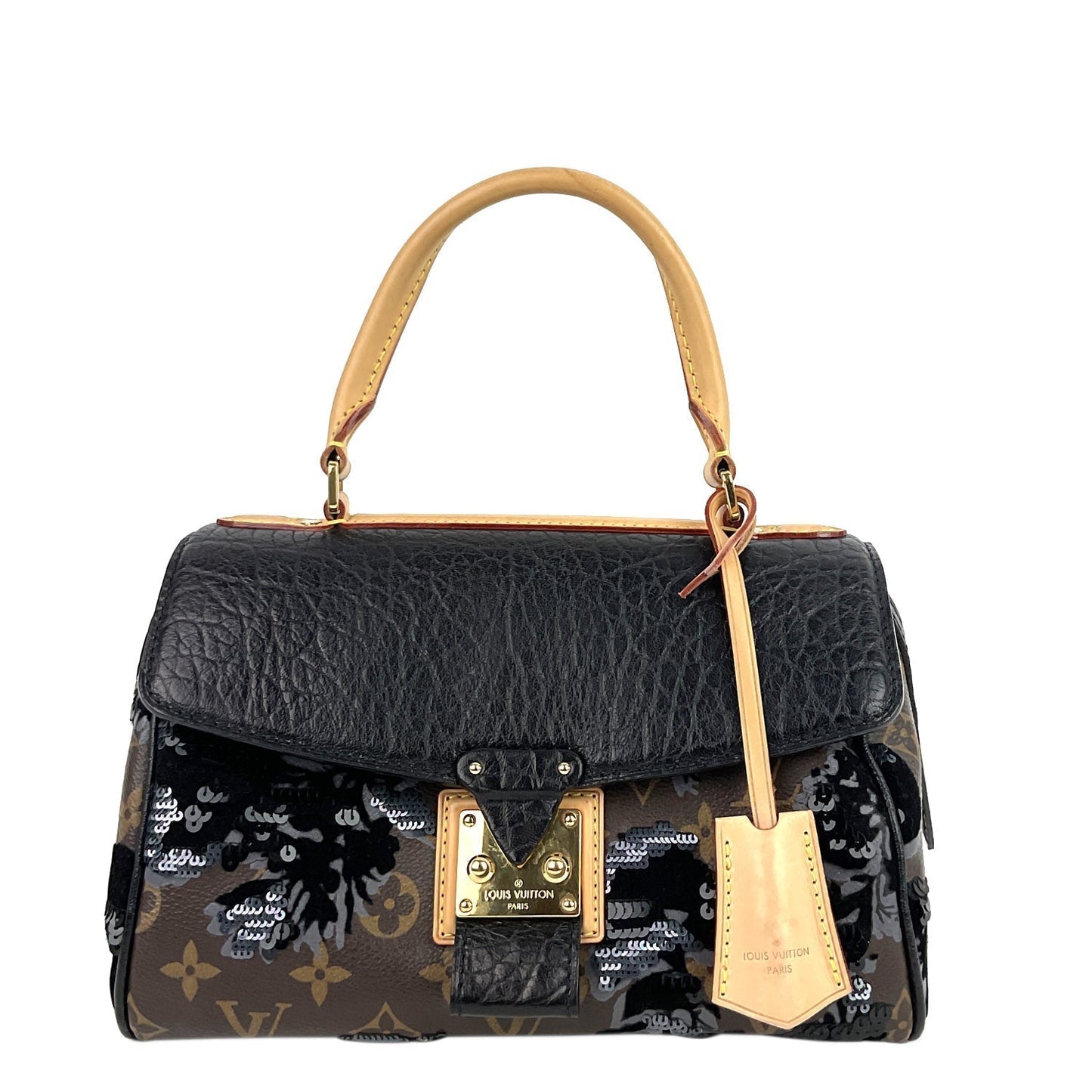 LOUIS VUITTON Carrousel Fleur de Jais Monogram Canvas Bag
