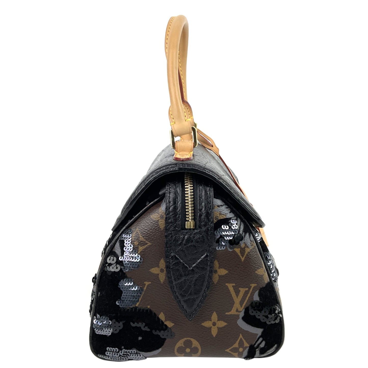 LOUIS VUITTON Carrousel Fleur de Jais Monogram Canvas Bag