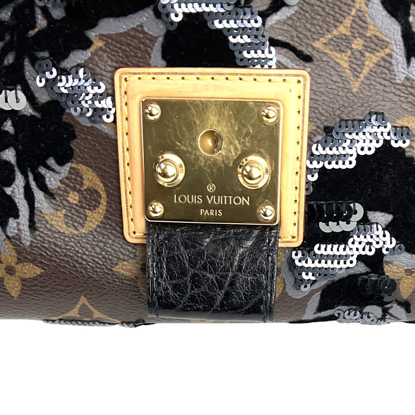LOUIS VUITTON Carrousel Fleur de Jais Monogram Canvas Bag