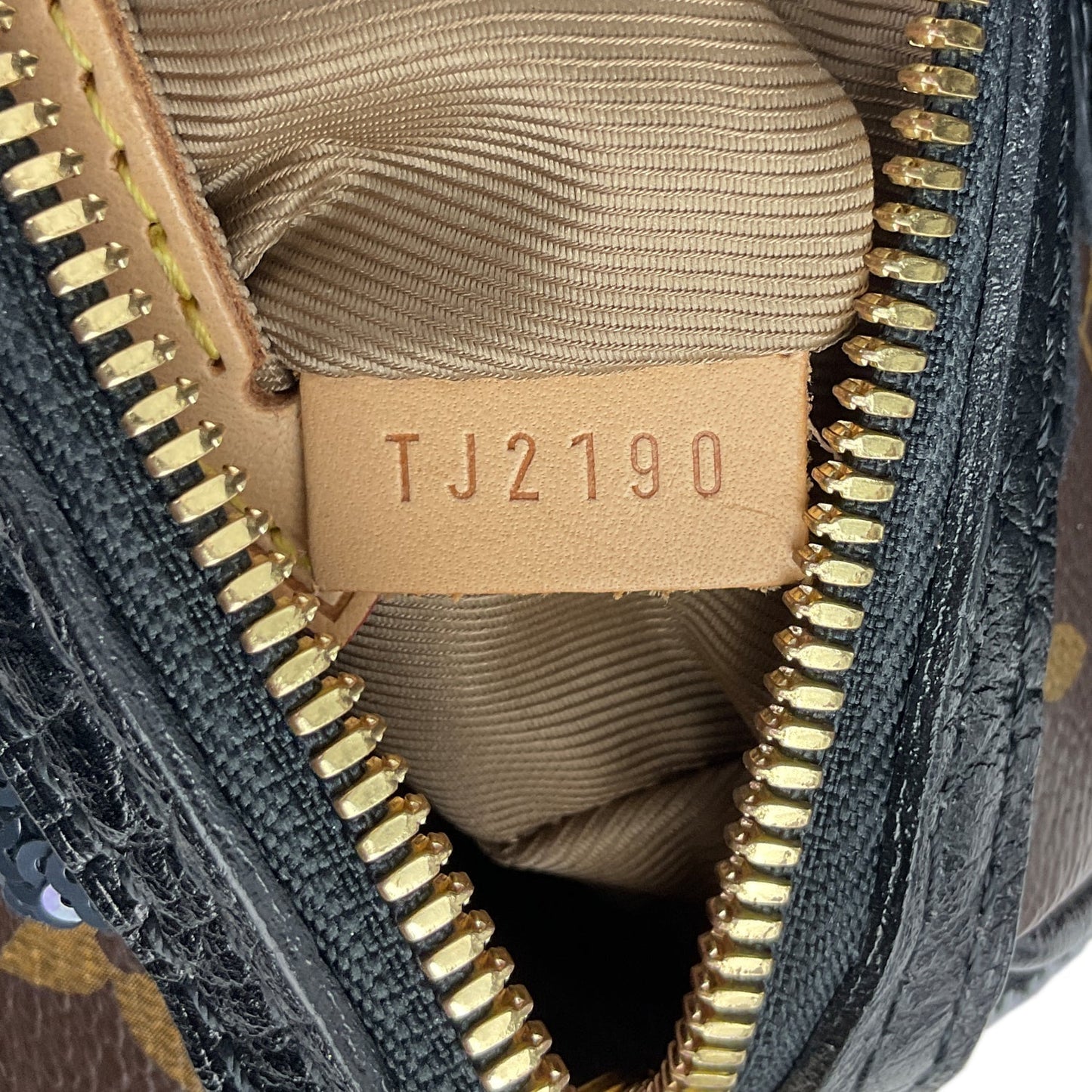 LOUIS VUITTON Carrousel Fleur de Jais Monogram Canvas Bag