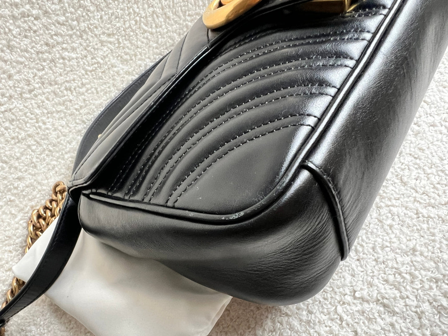 Gucci GG Black Marmont Small Shoulder Bag (RRP £2070)