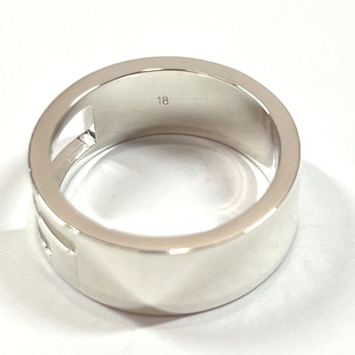 GUCCI Ring Silver925 Silver Branded Cutout G