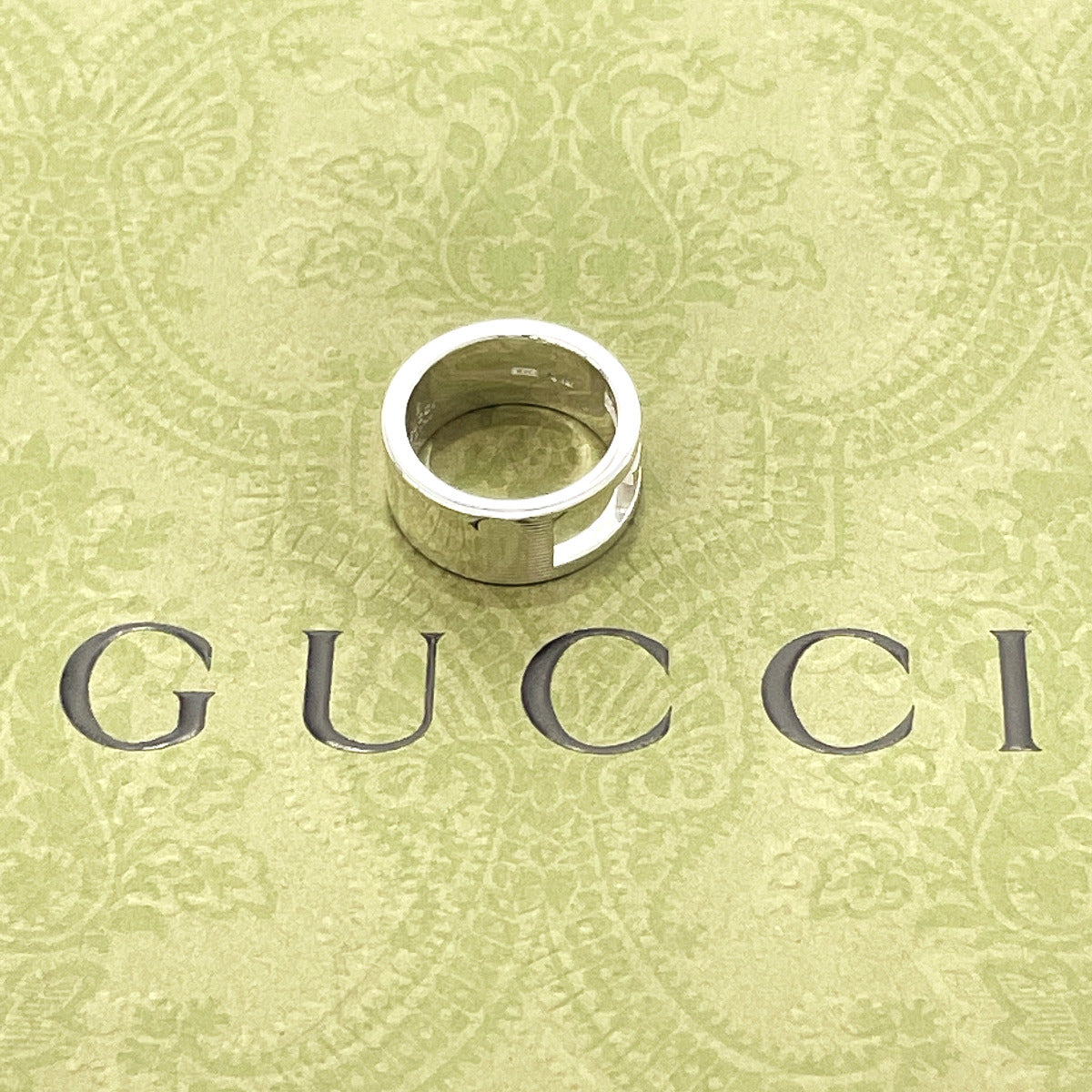 GUCCI Ring Silver925 Silver Branded Cutout G