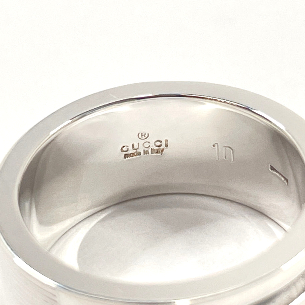 GUCCI Ring Silver925 Silver Branded Cutout G 10