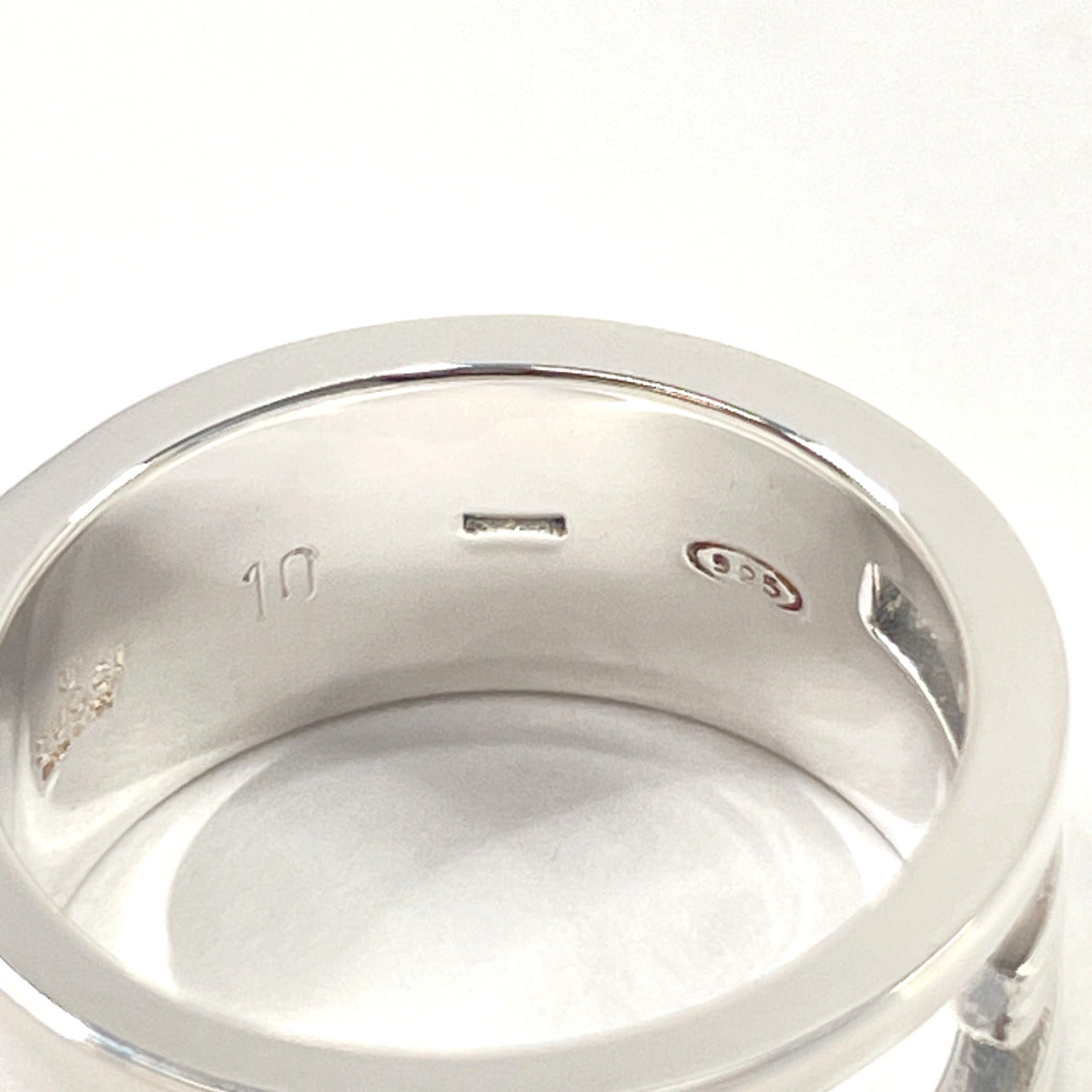 GUCCI Ring Silver925 Silver Branded Cutout G 10