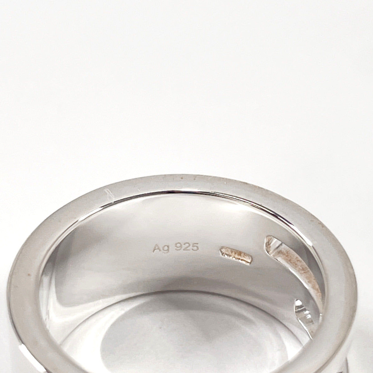 GUCCI Ring Silver925 Silver Branded Cutout G