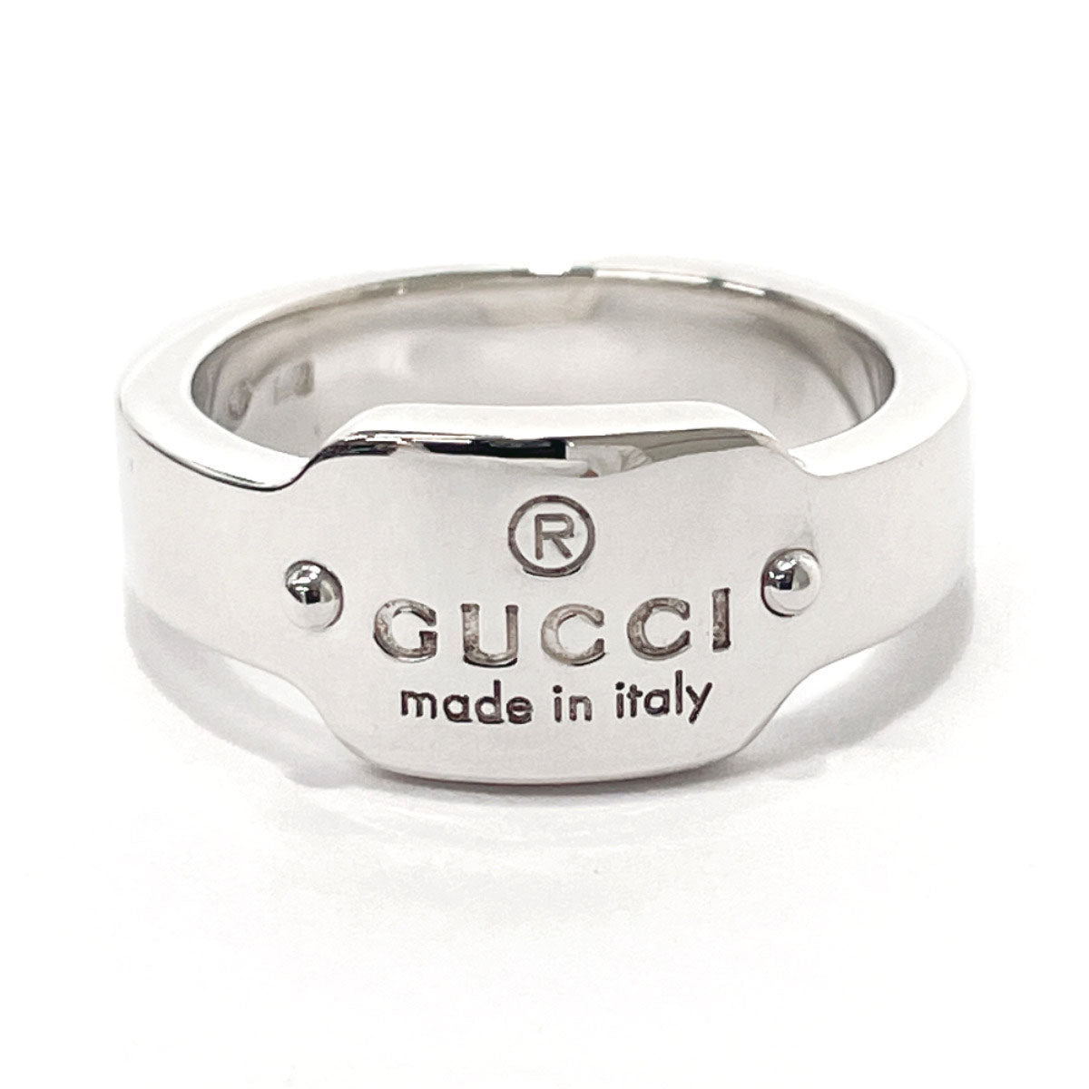 GUCCI Ring Silver925 Silver With logo
