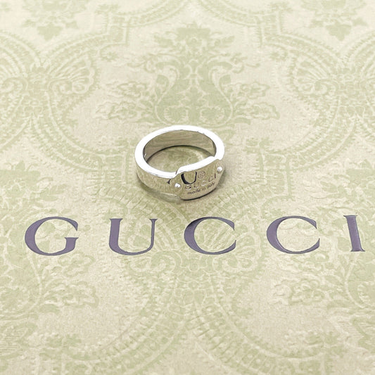 GUCCI Ring Silver925 Silver With logo