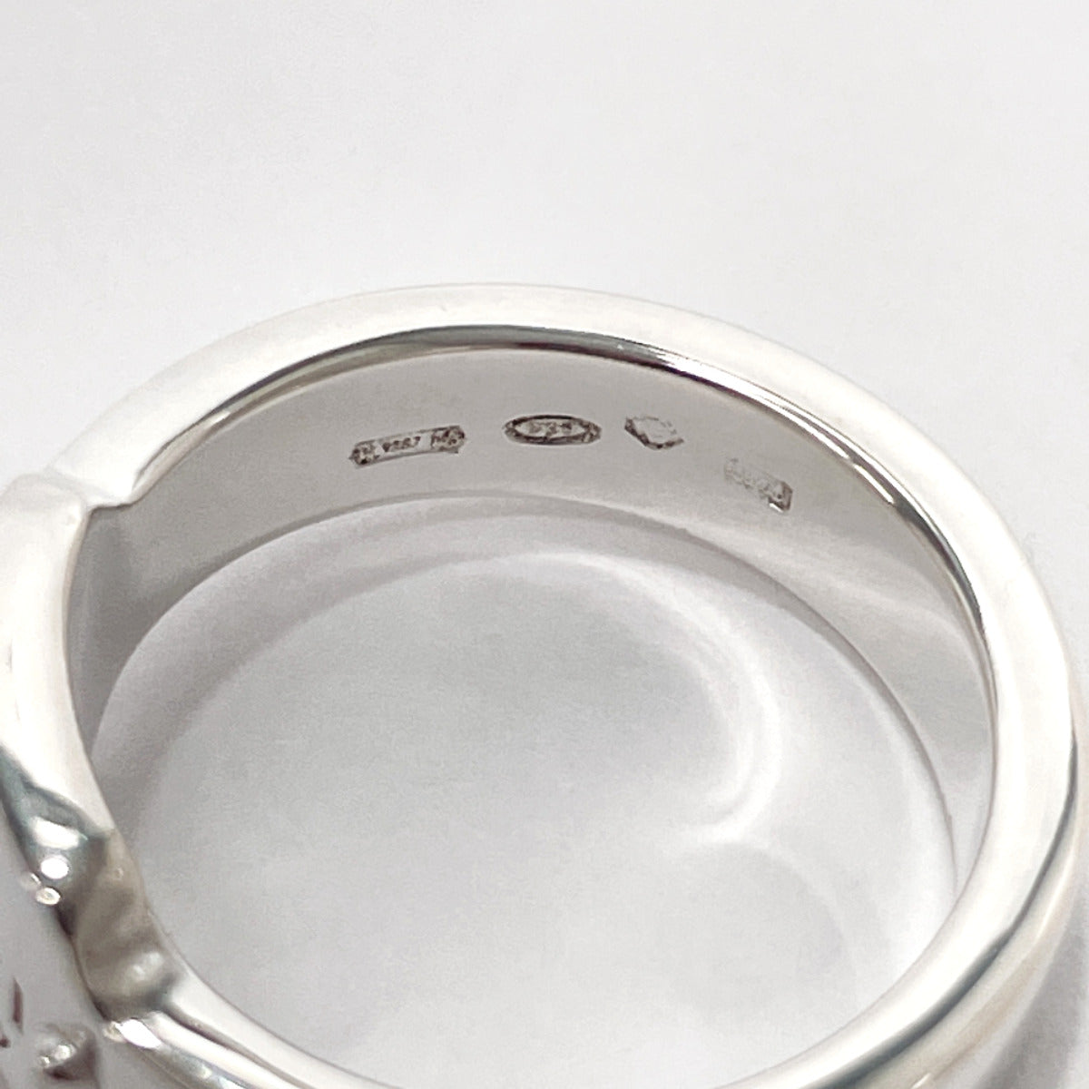 GUCCI Ring Silver925 Silver With logo