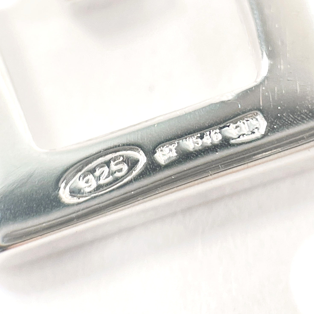 GUCCI Pierce Silver925 Silver G logo square Women Used