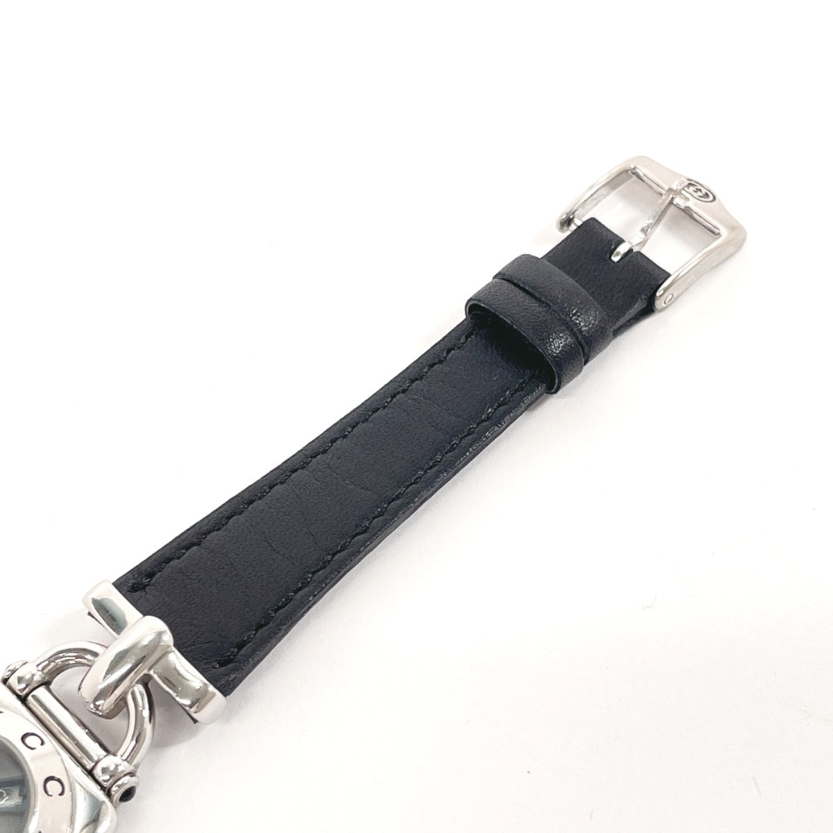 GUCCI Watches Quartz 6300L Stainless Steel Silver black dial Women Used