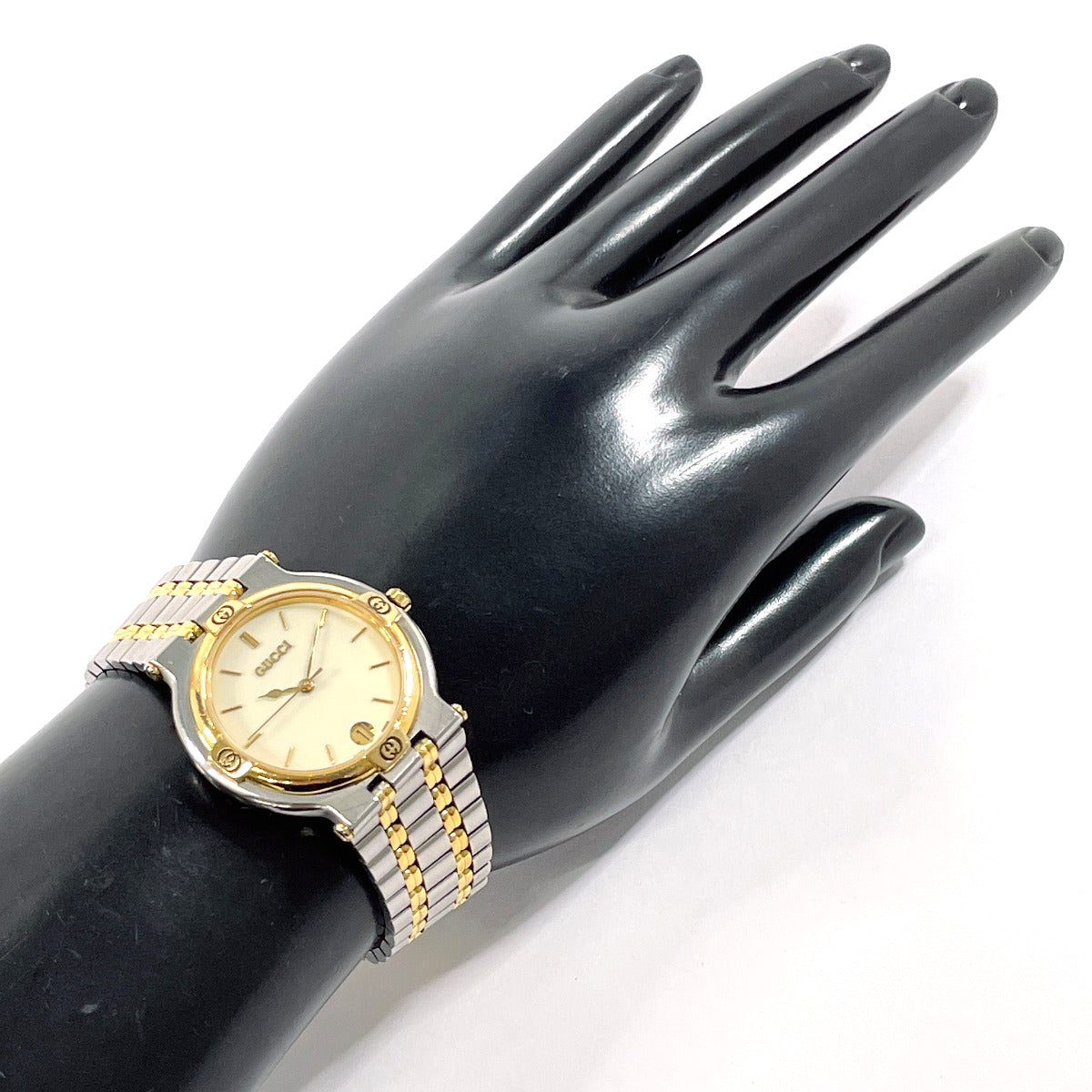 GUCCI Watches Quartz 9000M Stainless Steel Silver cream dial Women Secondhand