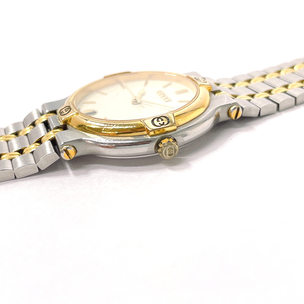 GUCCI Watches Quartz 9000M Stainless Steel Silver cream dial Women Secondhand