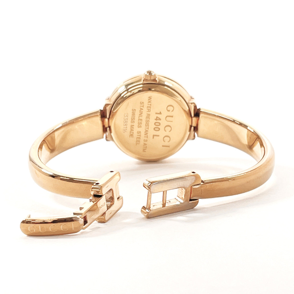 GUCCI Watches Quartz 1400L Stainless Steel gold gold dial Women Used