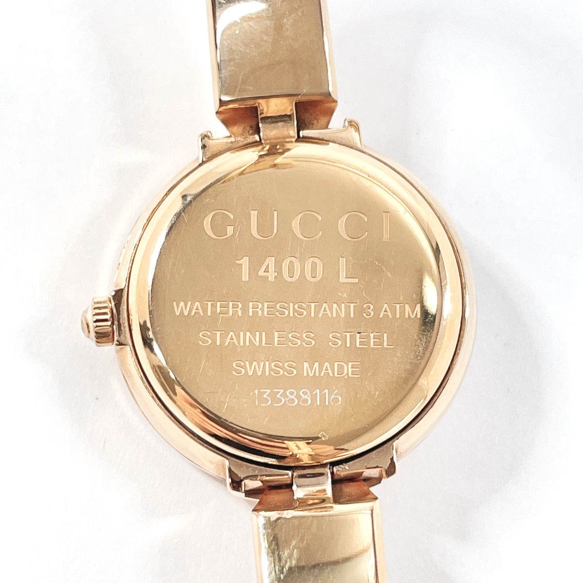 GUCCI Watches Quartz 1400L Stainless Steel gold gold dial Women Used