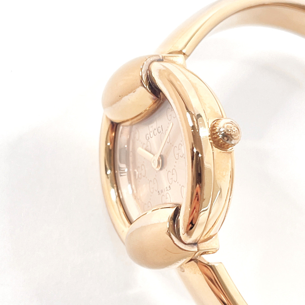GUCCI Watches Quartz 1400L Stainless Steel gold gold dial Women Used