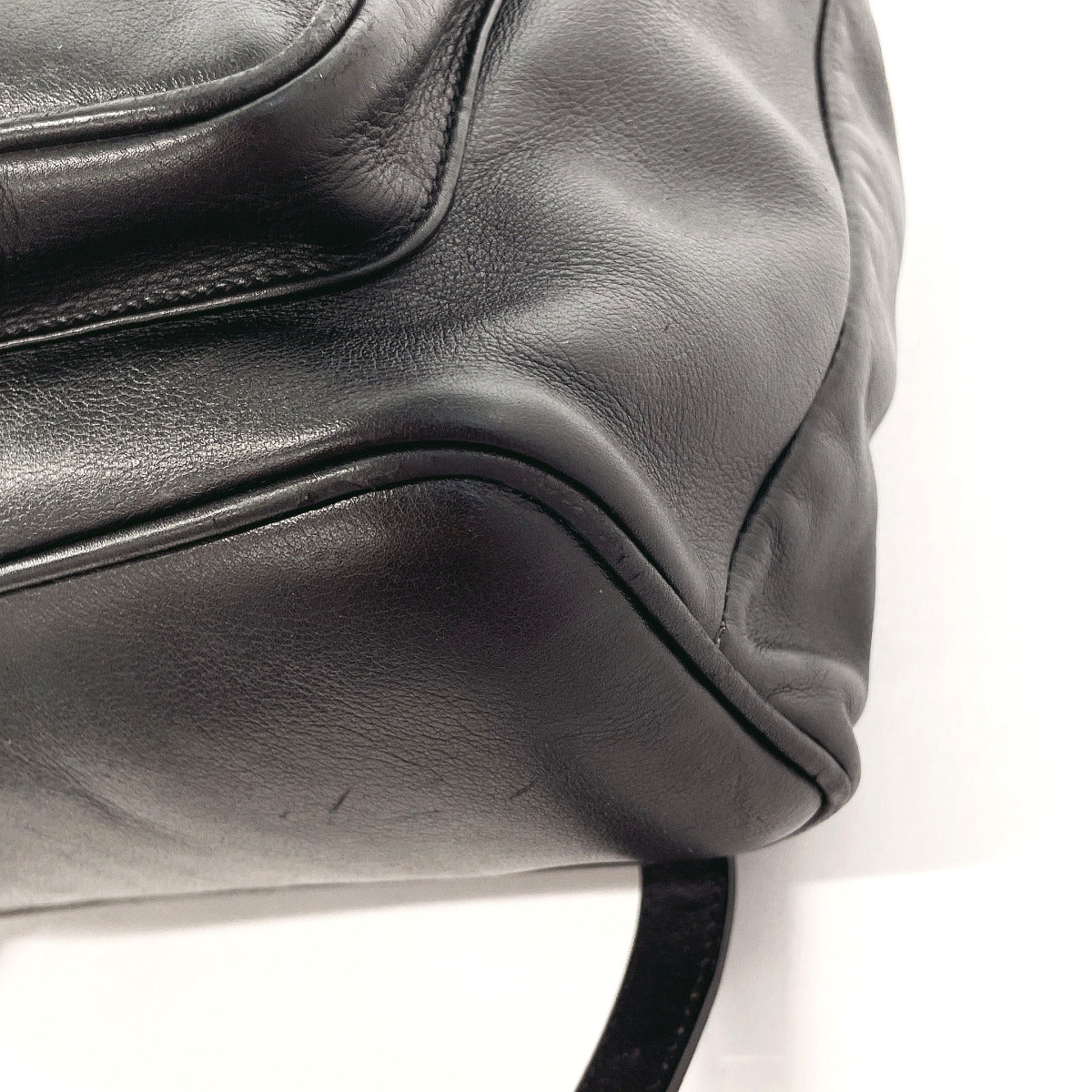 GUCCI Backpack 003 58 0016 leather black Bamboo Women Used