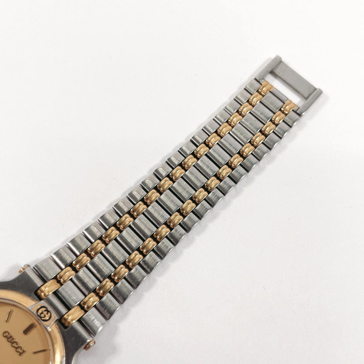 GUCCI Watches Quartz 9000M Stainless Steel Silver gold dial mens Used