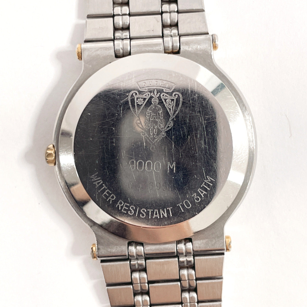 GUCCI Watches Quartz 9000M Stainless Steel Silver gold dial mens Used