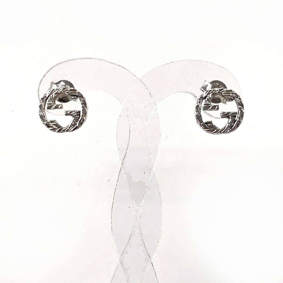 GUCCI Pierce Silver925 Silver Interlocking G
