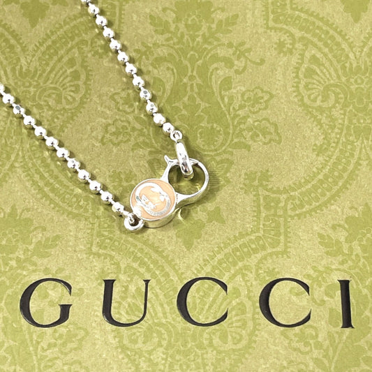 GUCCI Necklace Silver925 Silver GG logo Women Used