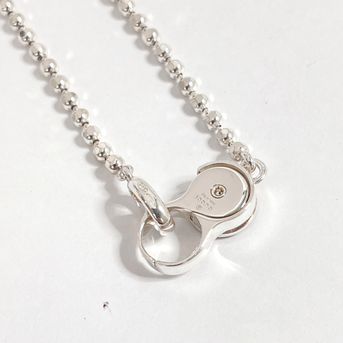 GUCCI Necklace Silver925 Silver GG logo Women Used