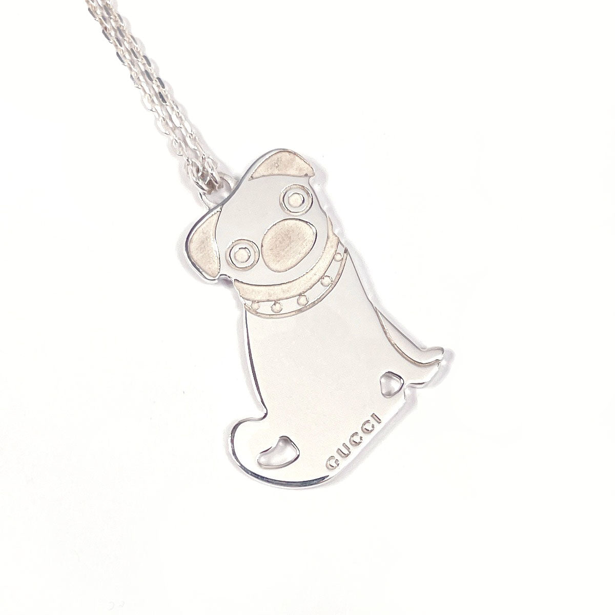 GUCCI Necklace Silver925 Silver Guccioli Oliver Pug Women Used
