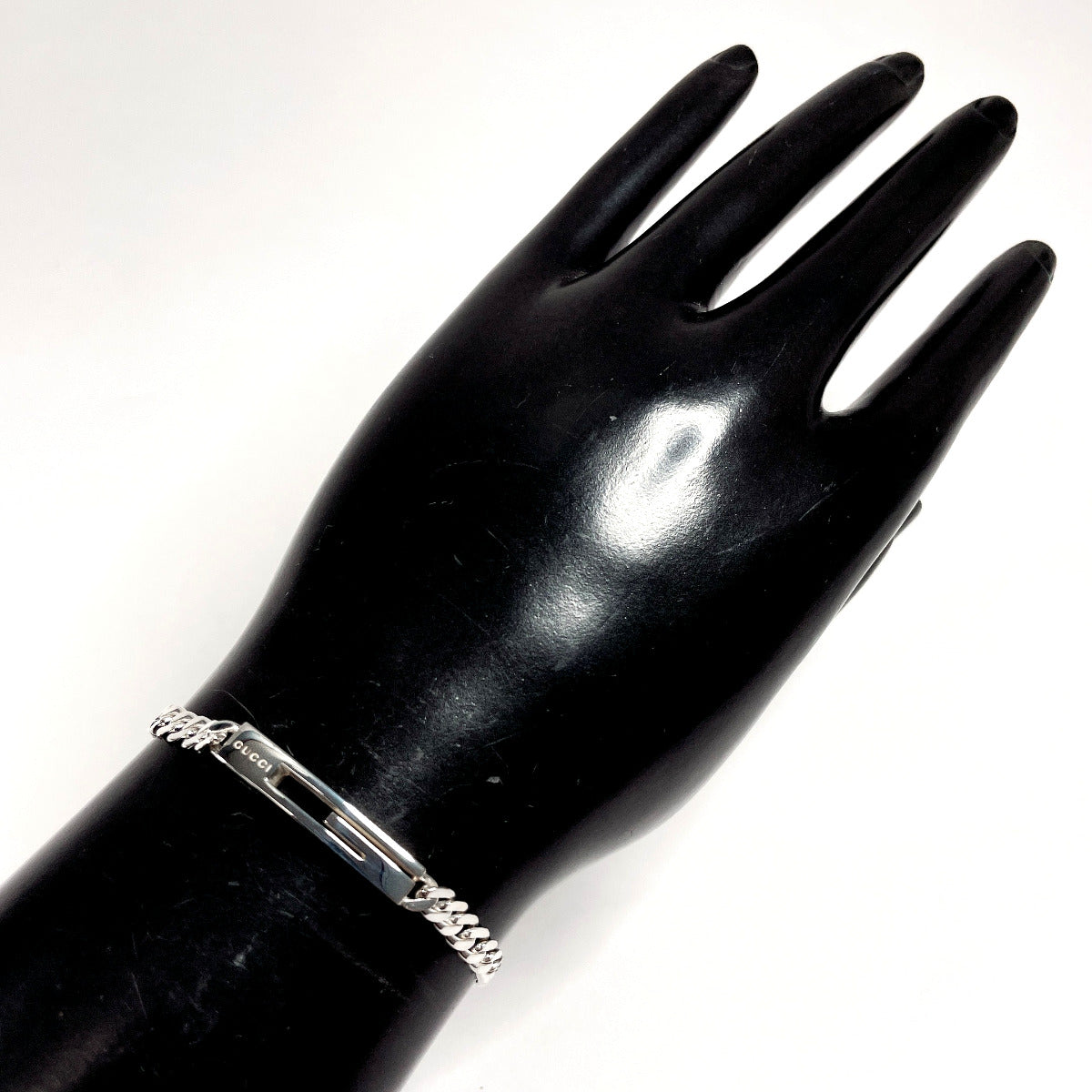GUCCI bracelet Silver925 Silver Cutout G 16