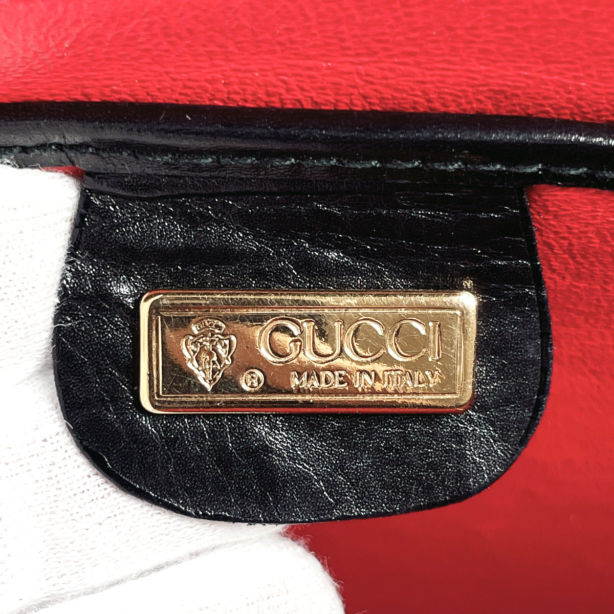 GUCCI Handbag 000/256/0192 leather black 2WAY Old Gucci