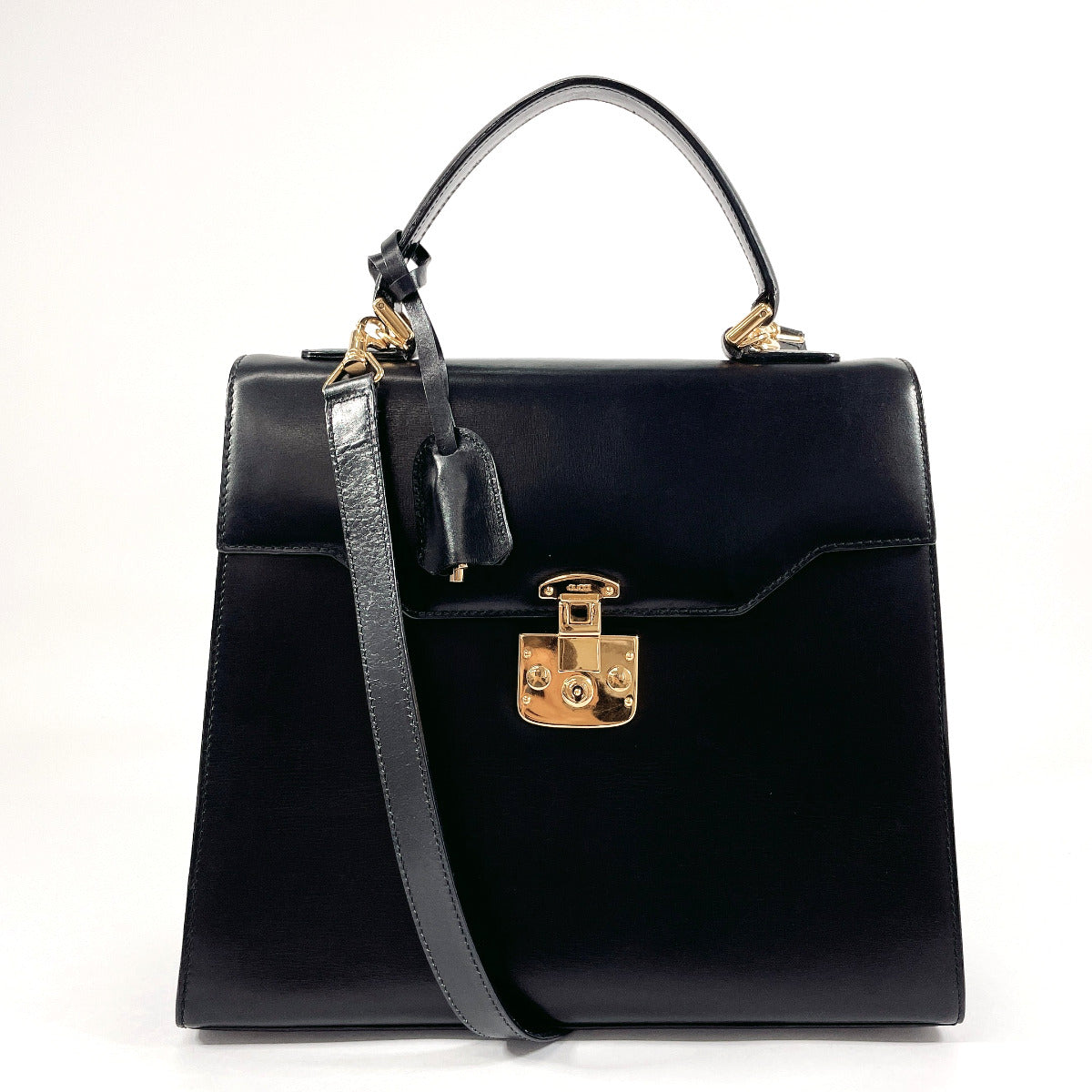 GUCCI Handbag 000/256/0192 leather black 2WAY Old Gucci