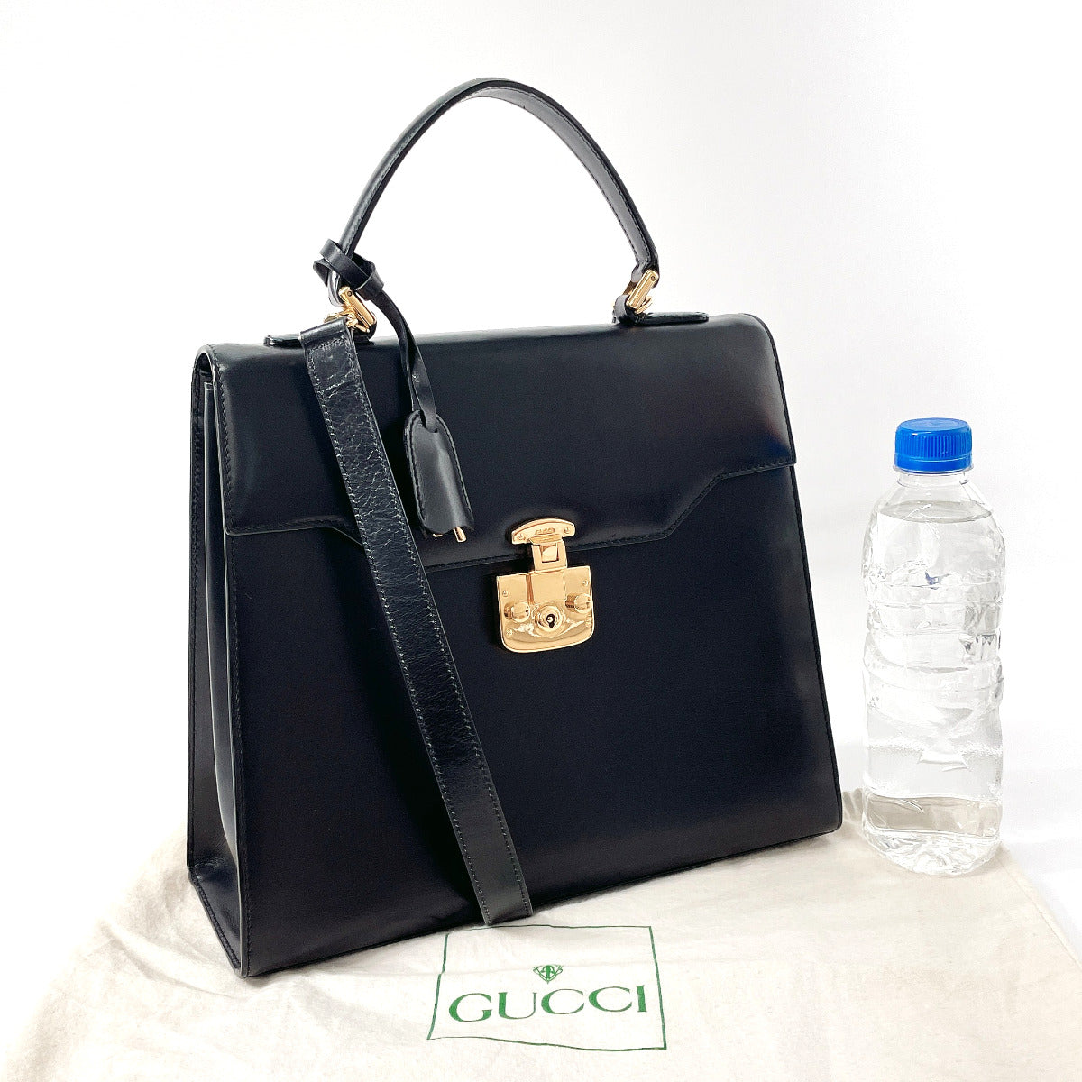 GUCCI Handbag 000/256/0192 leather black 2WAY Old Gucci