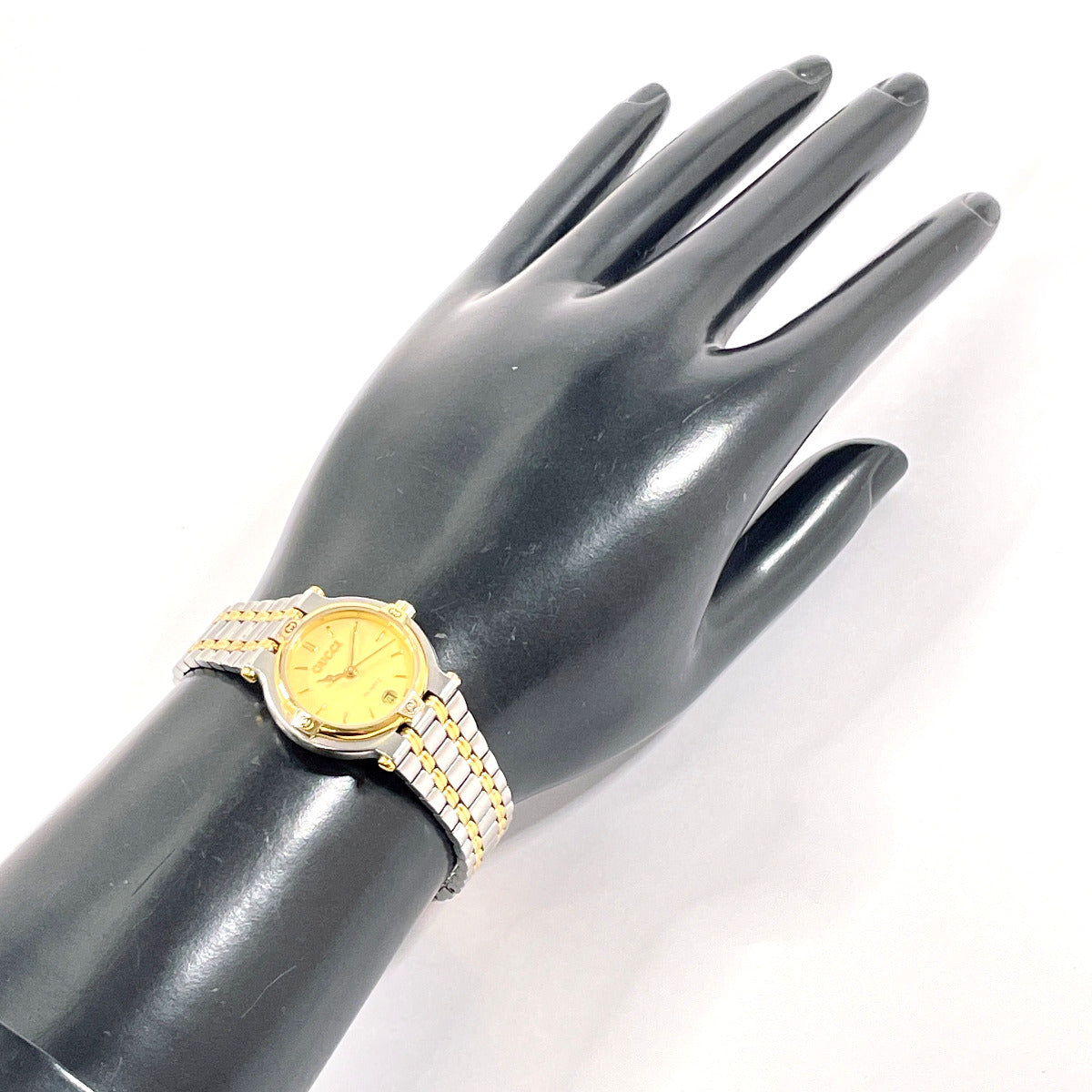 GUCCI Watches Quartz 9000L Stainless Steel , Gold Plated Silver gold dial Women Used