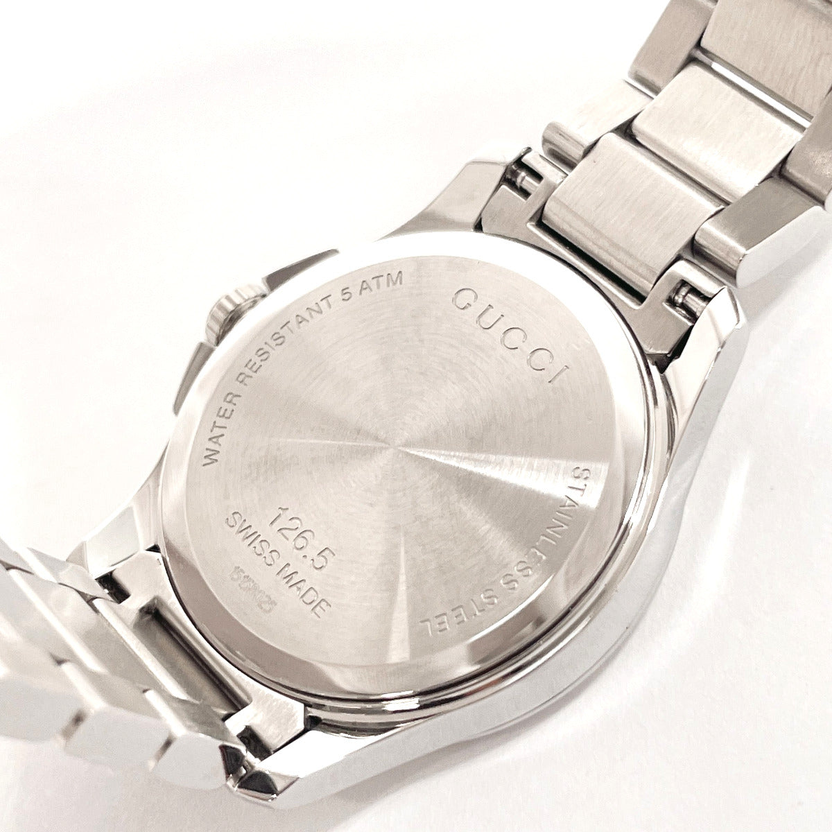 GUCCI Watches Quartz YA126524 Stainless Steel Silver G timeless pink dial Women Used