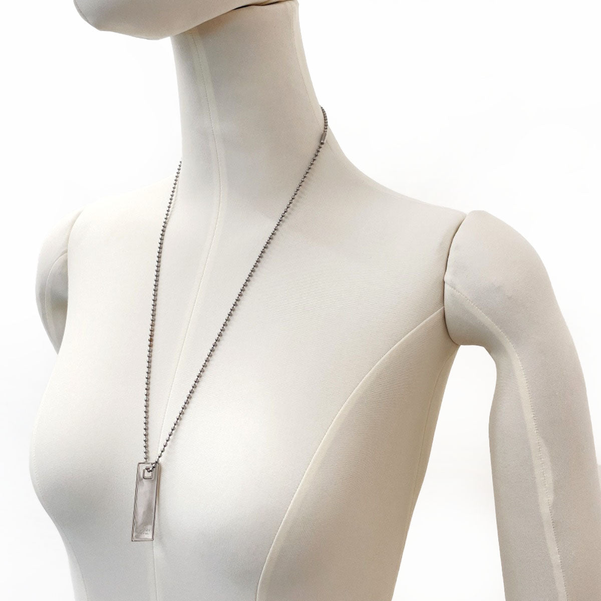 GUCCI Necklace Silver925 Silver Plate Pair